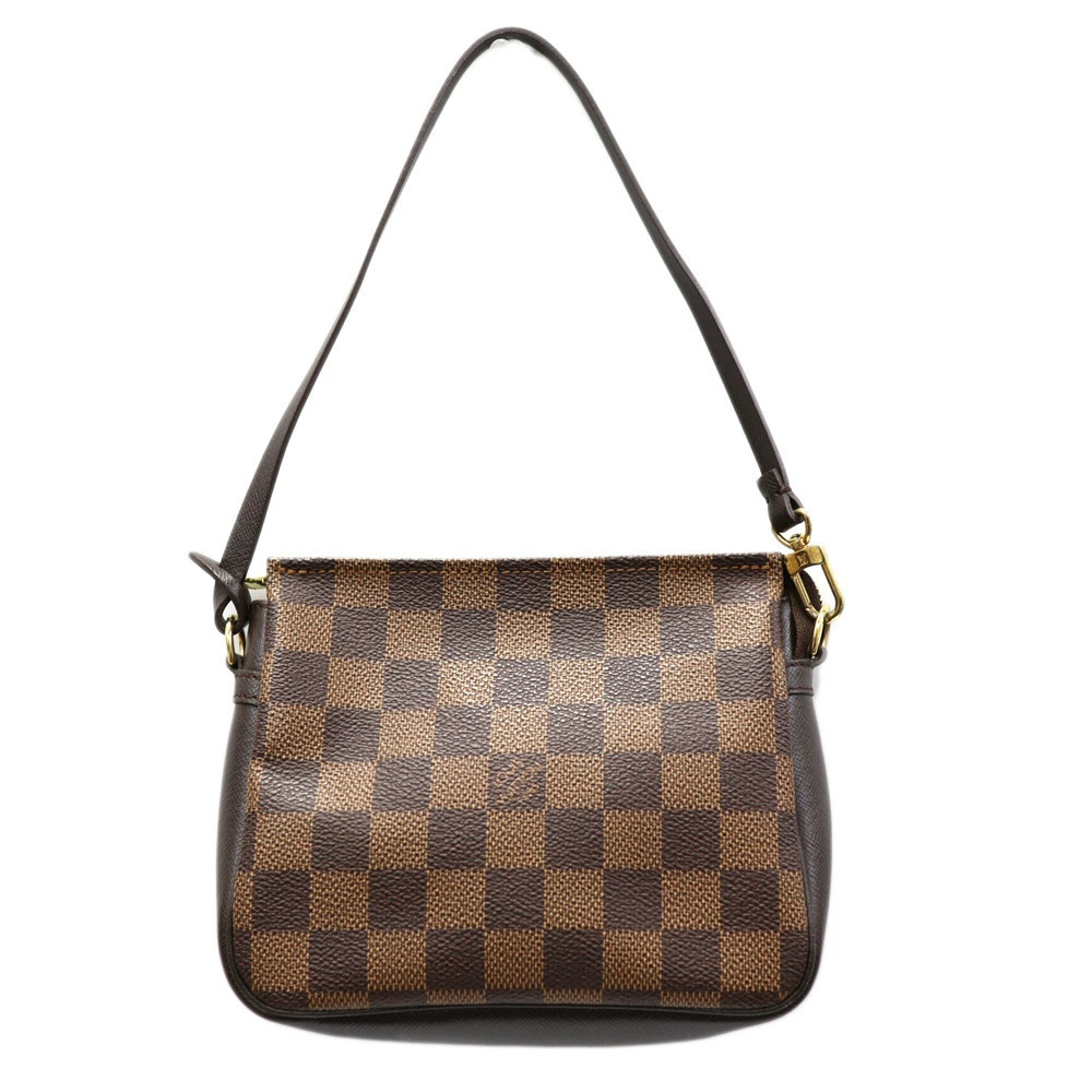 Louis Vuitton Trousse Makeup Handbag Damier Canvas Brown